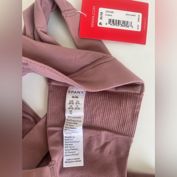 SPANX Body Set Bralette Size M & Boyshorts Size L NWT Plum Color - Picture 6 of 9